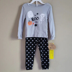 Chic PeaToddler Halloween Pajama Set “The Boo Crew” Long Sleeve 2-Piece Size 2T